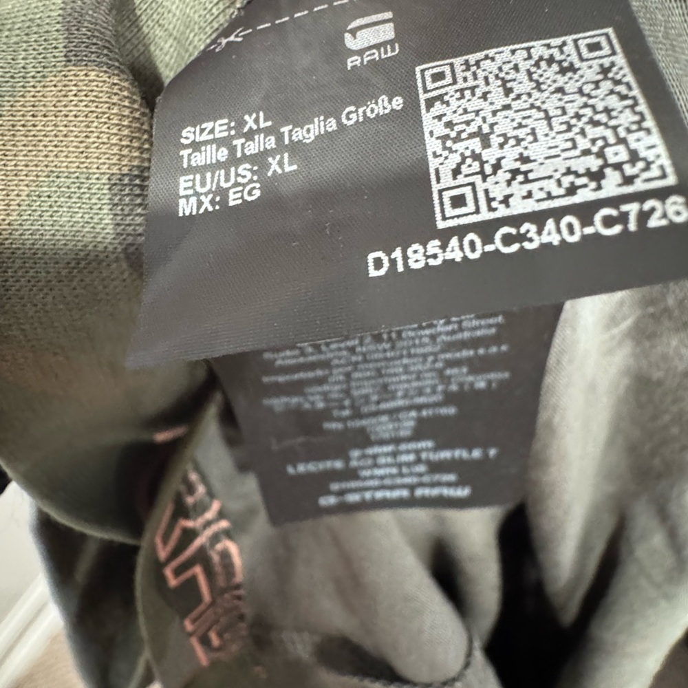 G-Star Camo Long Sleeve Top with Pink Accents - Picture 7 of 7